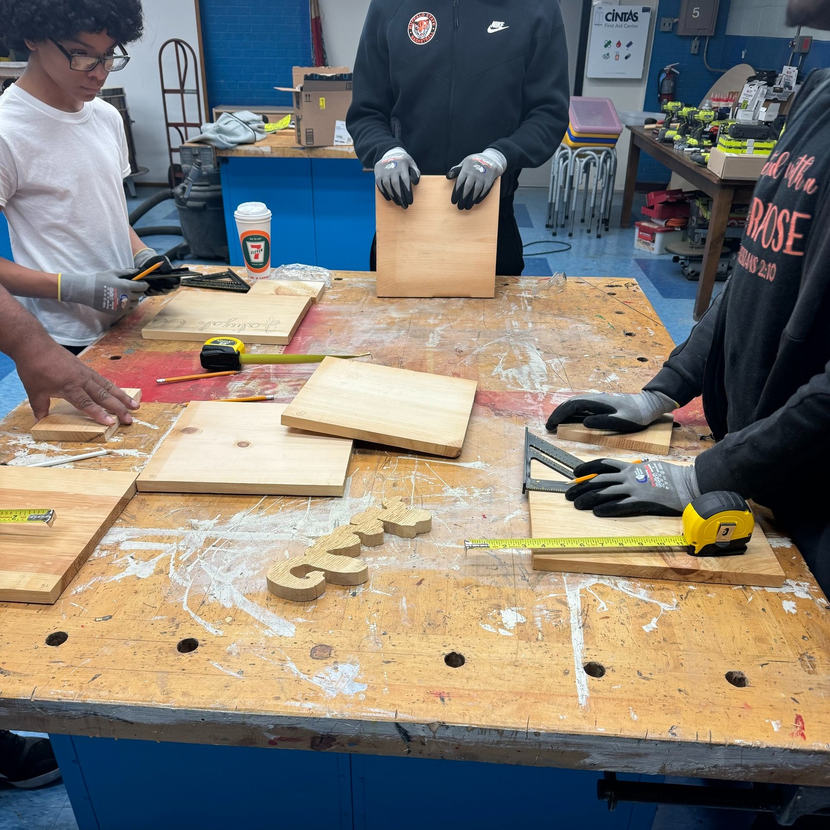 Boys and Girls Club careers team working with children