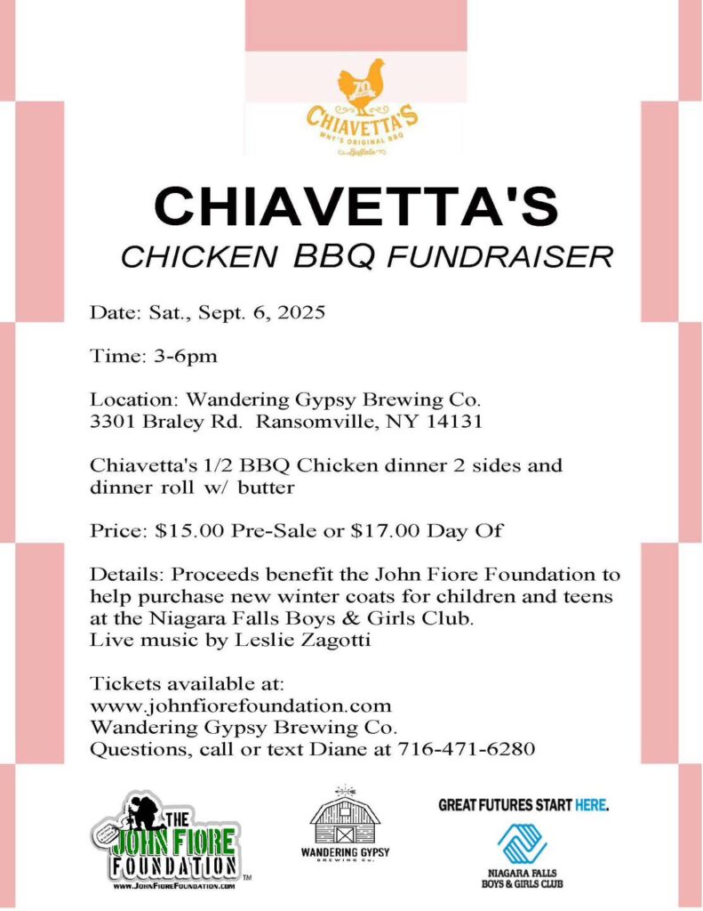 Chiavetta’s Chicken Dinner Fundraiser to Support Winter Coats for Local Youth
